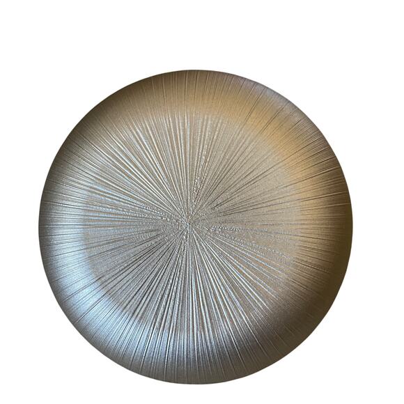 Gorgeous Champagne & Gold Turkish Glass Appetizer Dessert Plates 8" Set 4 New - Picture 3 of 13